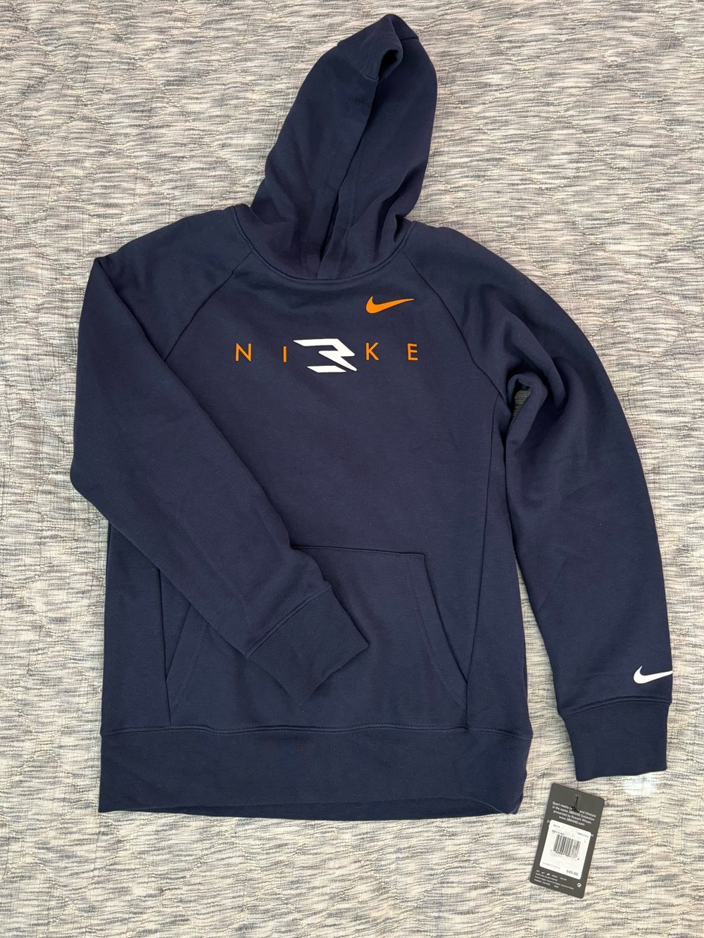 Nike Boys Large Hoodie In Navy NWT | Nike Boys Hoodie Sz Large -